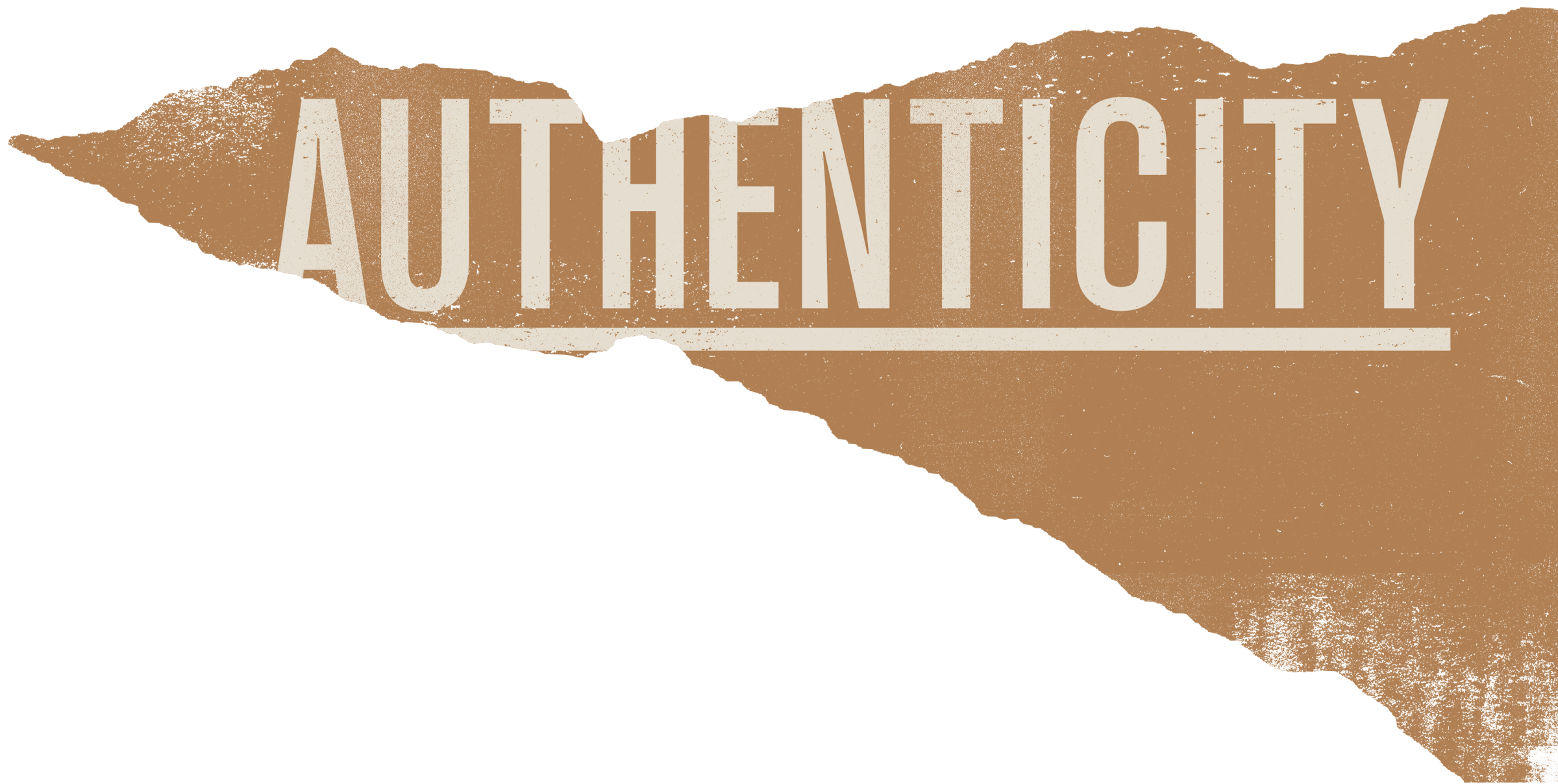 authenticity text graphic