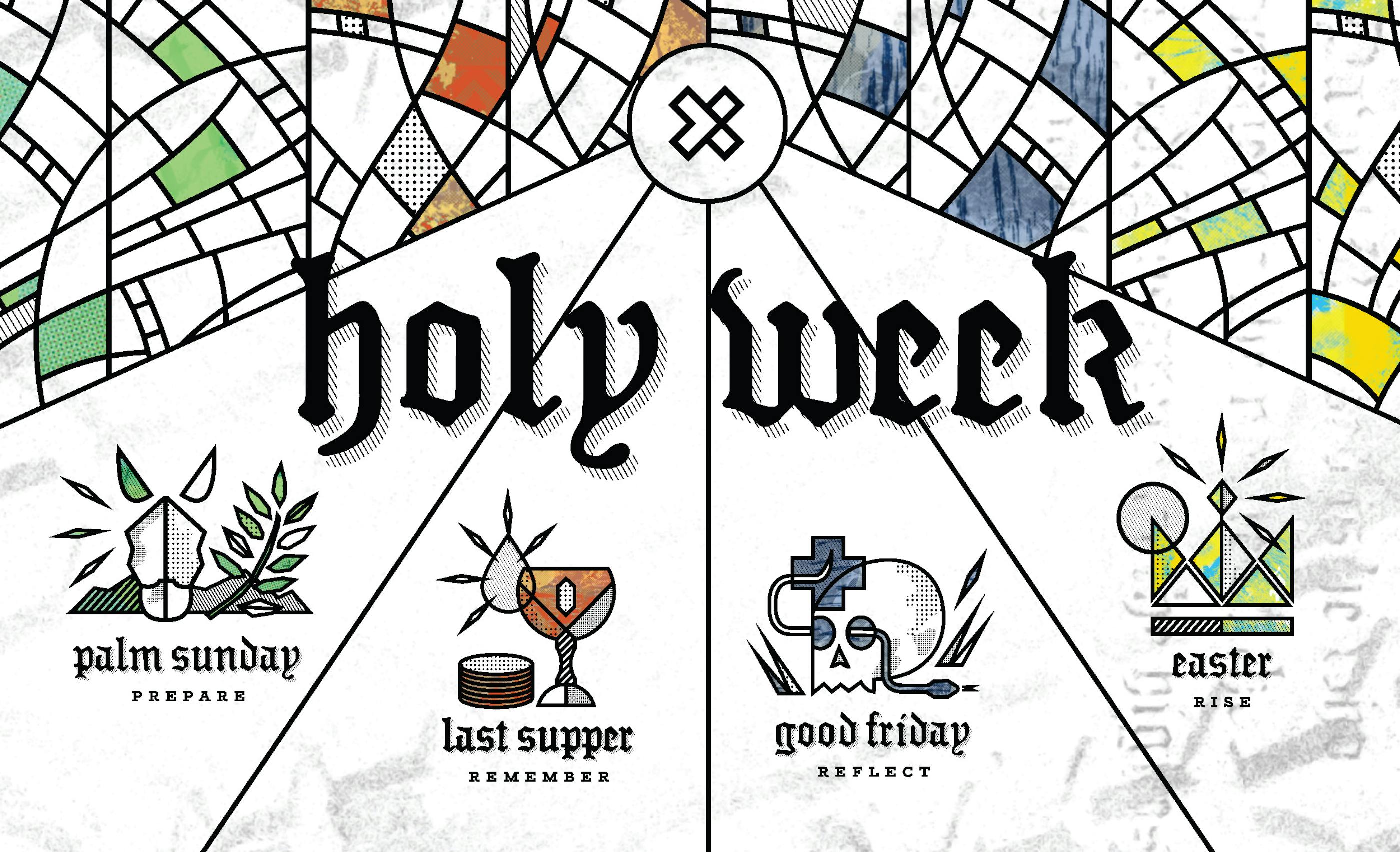 graphic design depicting holy week