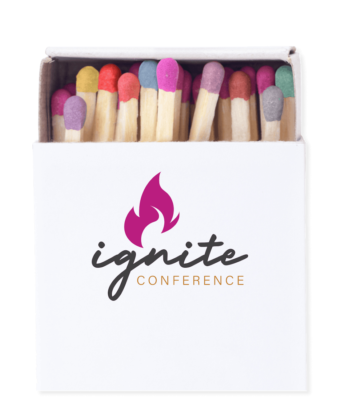 Matchbox with Ignite Conference logo