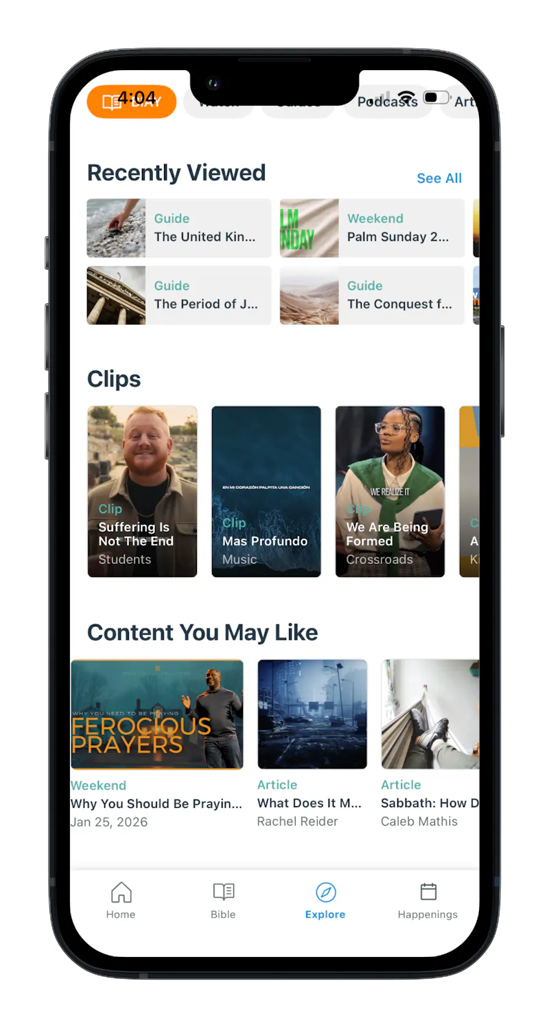 clips section in the app