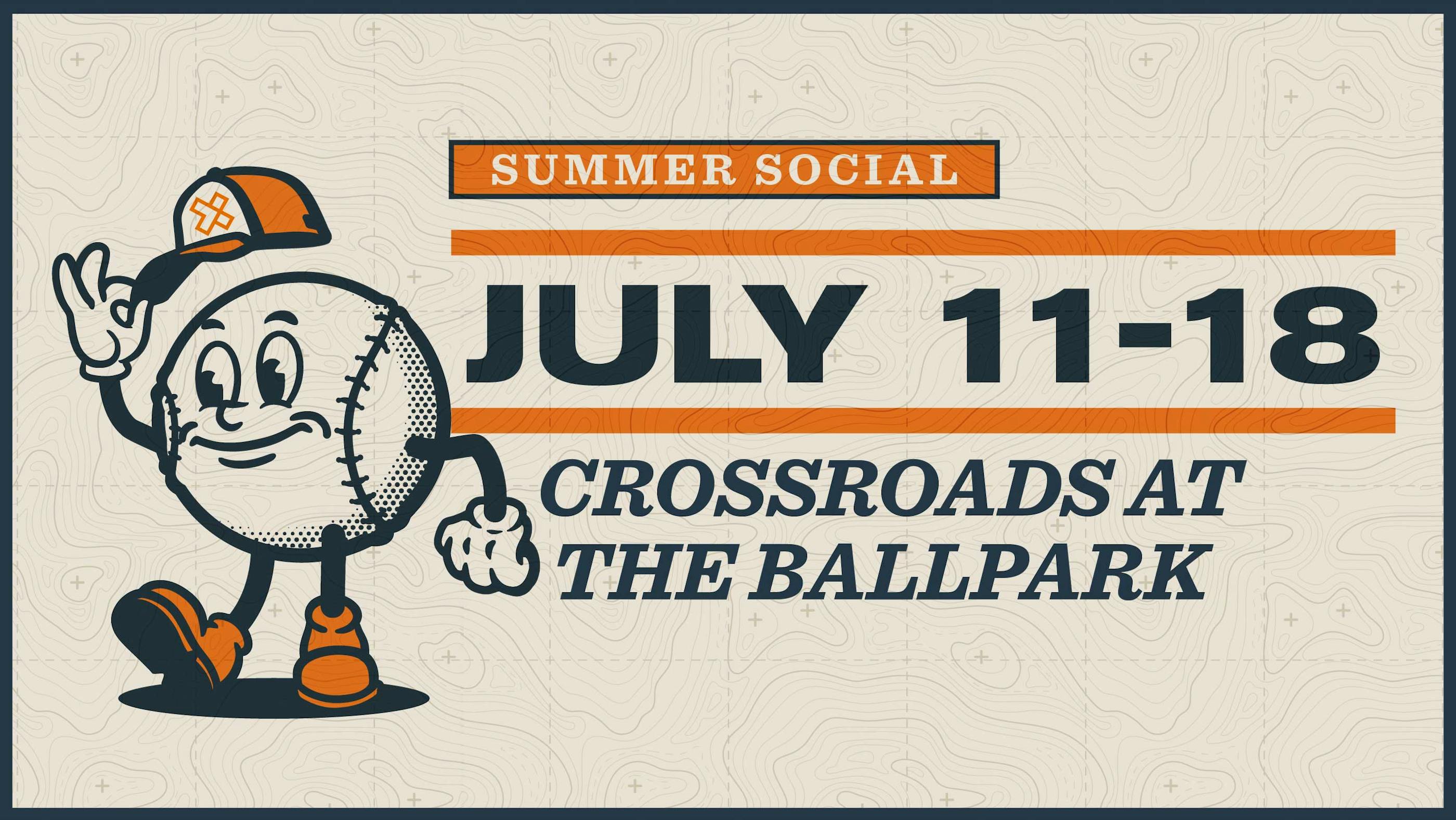 summer social baseball graphic