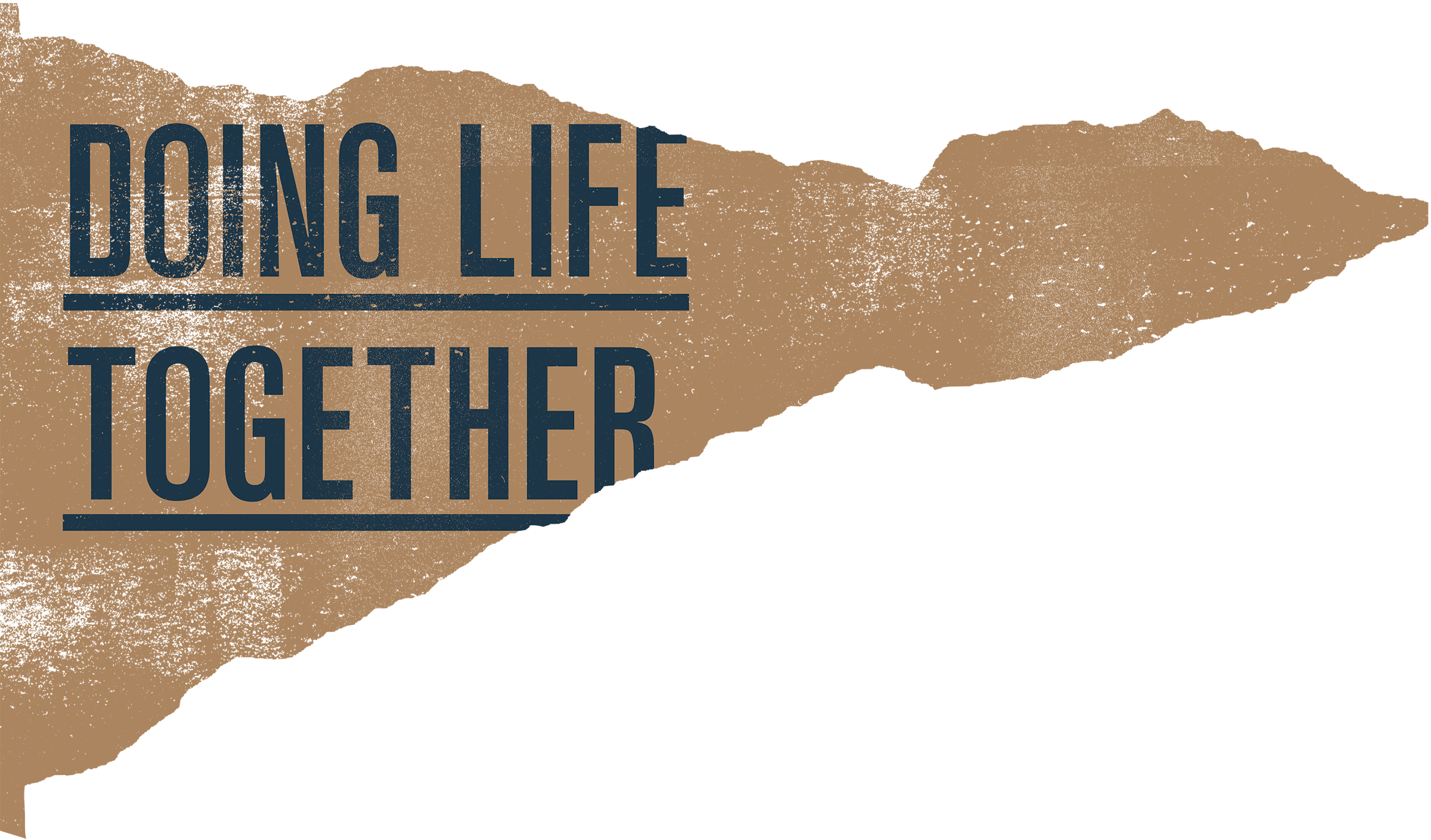 doing life together text graphic