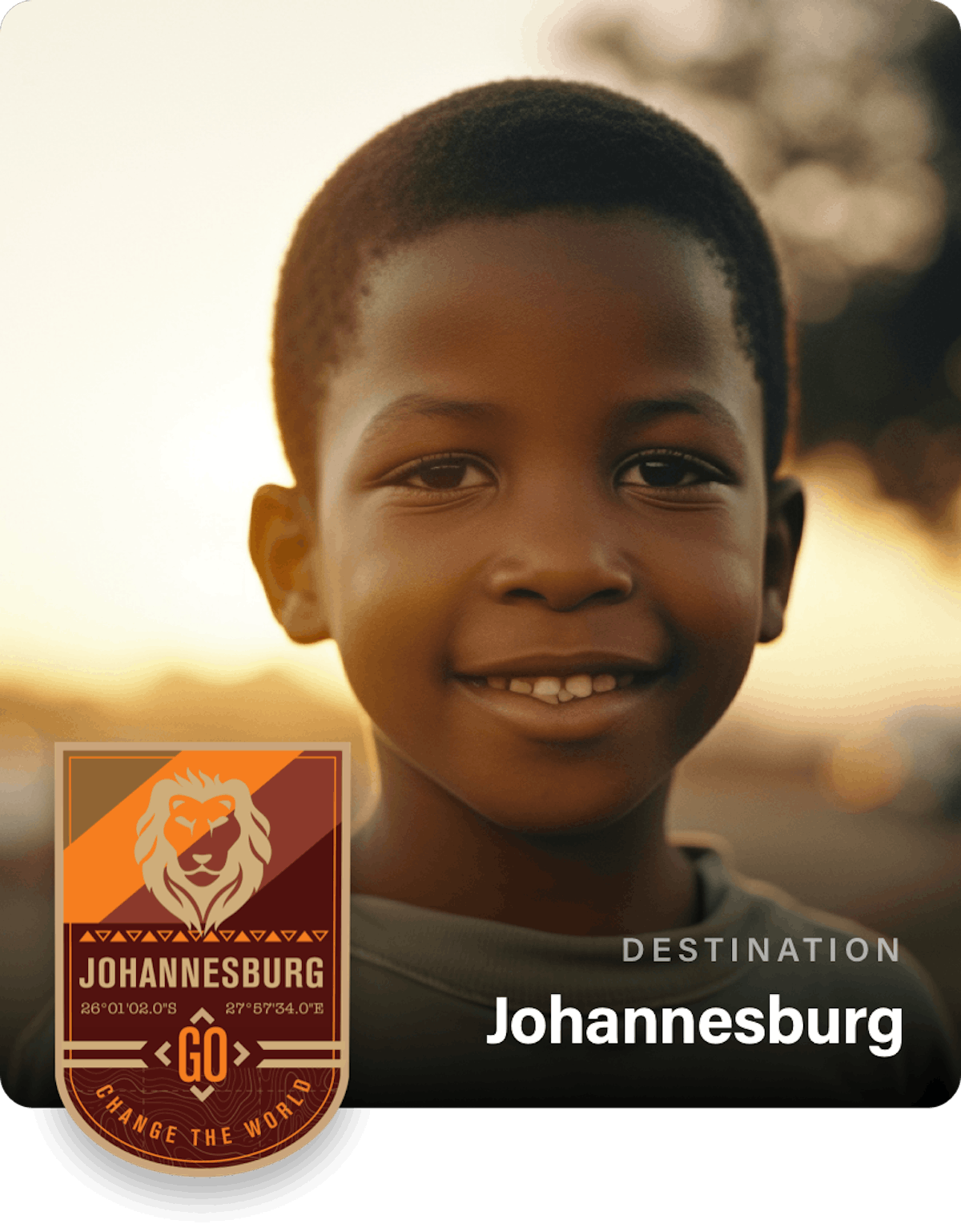 image of johannesburg destination card