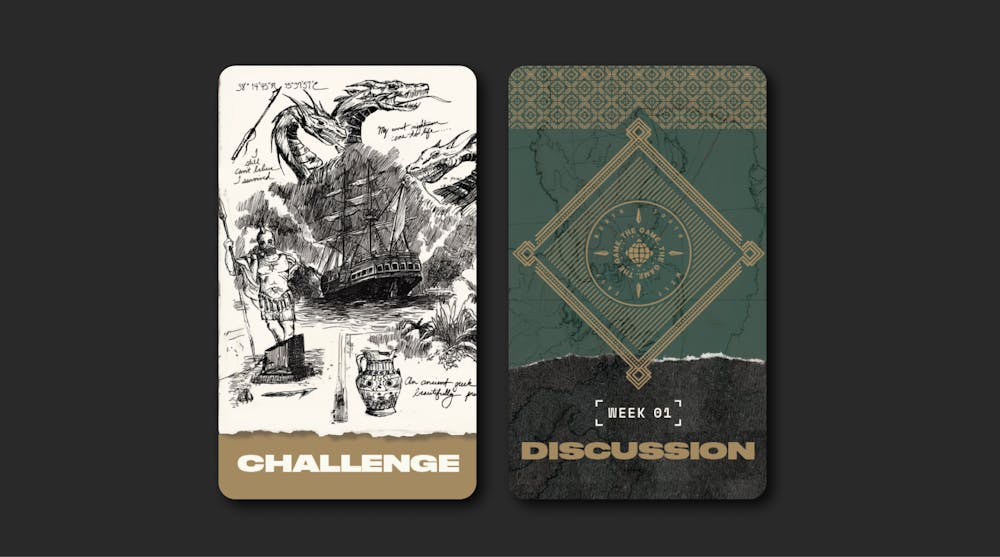 two cards from the digital journey run game