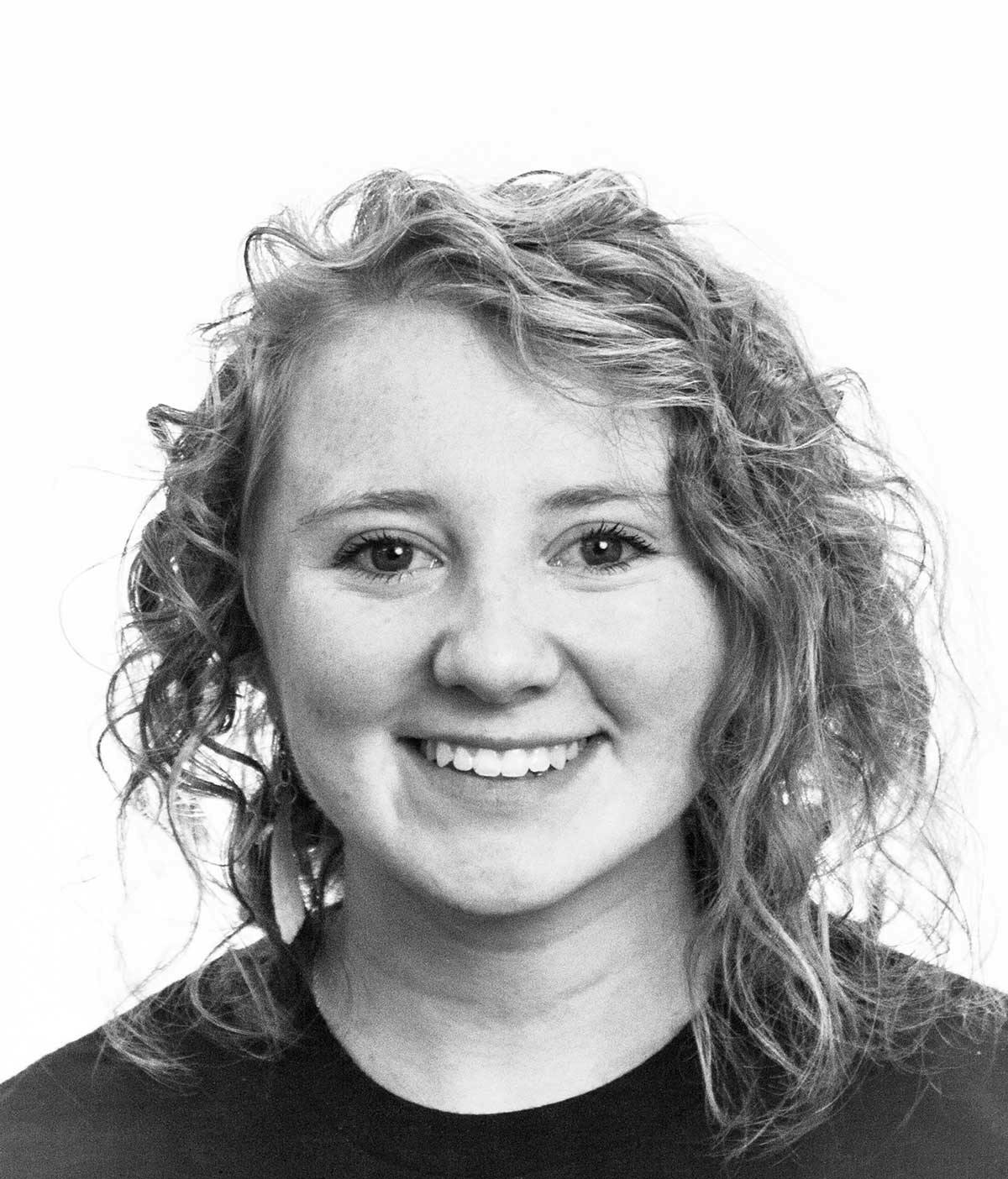 black and white photo of scholar Olivia Smith