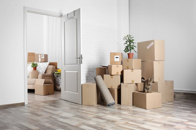 An image of an empty house representing the author selling everything she has to take a risk with God