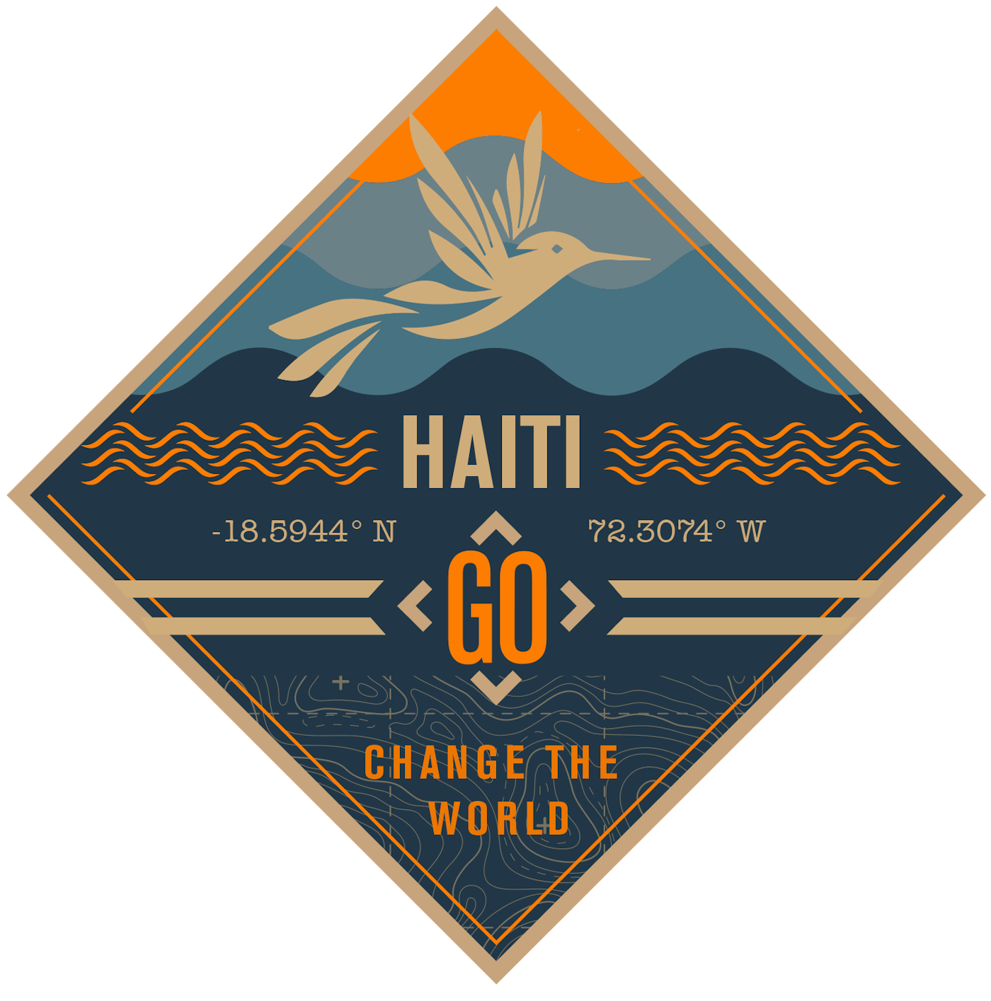 Go Haiti Vector Badge Design