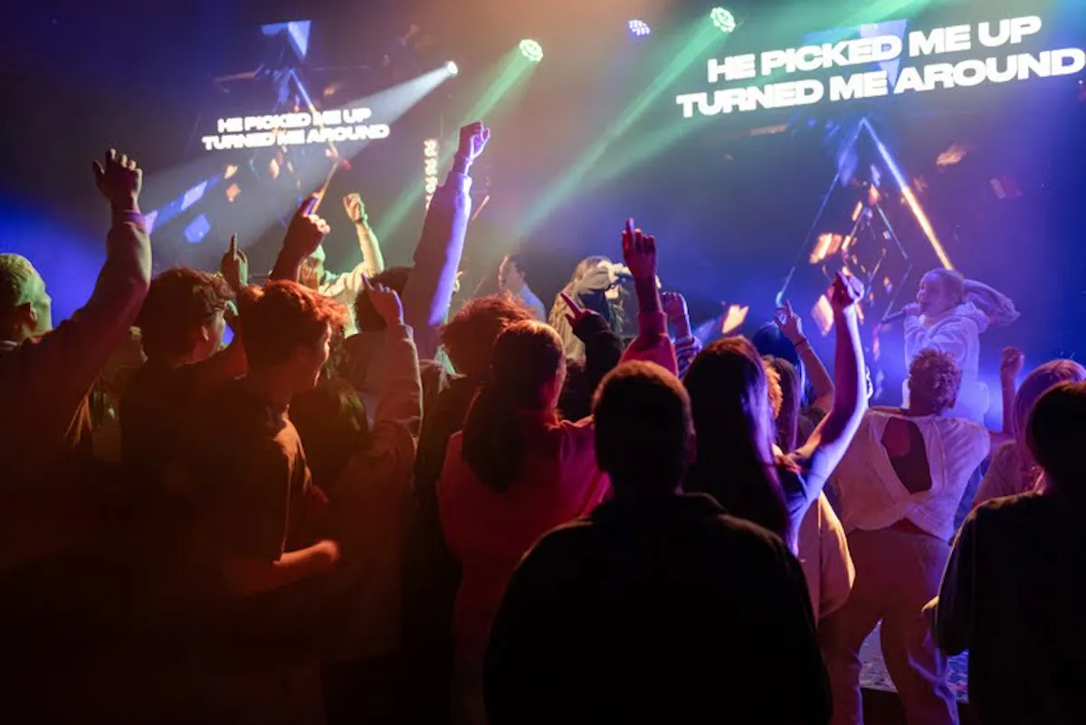 image of student worship band at crossroads